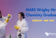 MARS Hiring Chemistry Graduates