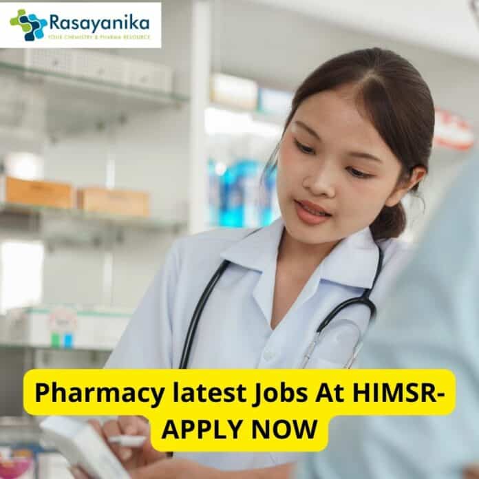 Pharmacy latest Jobs