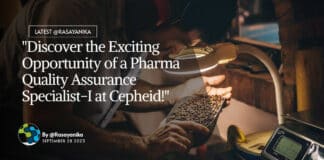"Discover the Exciting Opportunity of a Pharma Quality Assurance Specialist-I at Cepheid!"