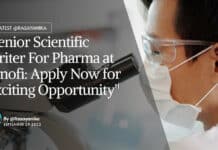 "Senior Scientific Writer For Pharma at Sanofi: Apply Now for Exciting Opportunity"