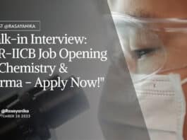 CSIR-IICB Job For Chemistry & Pharma