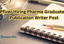 Pfizer Hiring Pharma Candidates