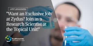 Exclusive Job at Zydus