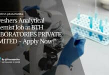 "Freshers Analytical Chemist Job at BTH LABORATORIES PRIVATE LIMITED - Apply Now!"