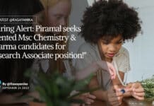 "Hiring Alert: Piramal seeks talented Msc Chemistry & Pharma candidates for Research Associate position!"