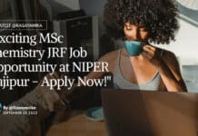 "Exciting MSc Chemistry JRF Job Opportunity at NIPER Hajipur - Apply Now!"