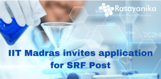 IIT Madras Invites Application for SRF Post - Chemical Engineering Candidates Apply