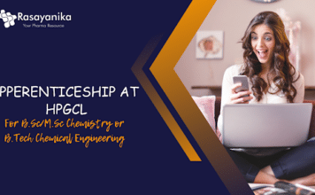 BSc/MSc Chemistry Apprenticeship @ HPGCL – Applications Invited BSc/MSc Chemistry Apprenticeship @ HPGCL - Applications Invited