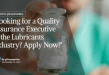 "Looking for a Quality Assurance Executive in the Lubricants Industry? Apply Now!"