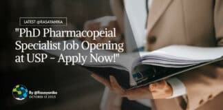 "PhD Pharmacopeial Specialist Job Opening at USP - Apply Now!"
