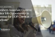 Freshers Associate Content Editor - DDF Chem at Clarivate