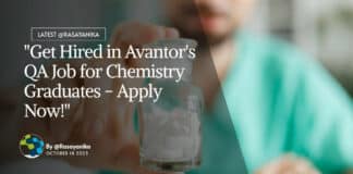 Avantor QA Job For BSc/ MSc Chemistry - Apply Now!