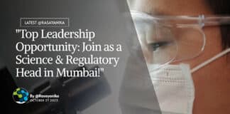 "Top Leadership Opportunity: Join as a Science & Regulatory Head in Mumbai!"