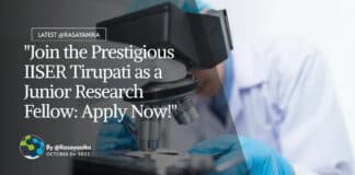 "Join the Prestigious IISER Tirupati as a Junior Research Fellow: Apply Now!"