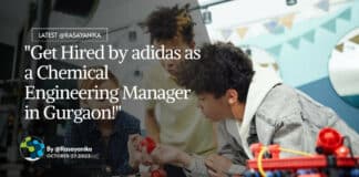 "Get Hired by adidas as a Chemical Engineering Manager in Gurgaon!"