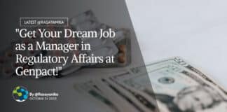 "Get Your Dream Job as a Manager in Regulatory Affairs at Genpact!"