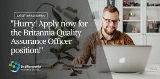 Latest Britannia Chemistry Job