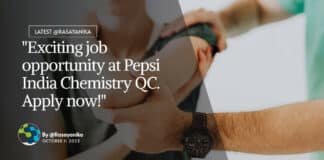 "Exciting job opportunity at Pepsi India Chemistry QC. Apply now!"