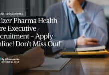 Freshers Job at Pfizer - Pharma Health Care Executive Recruitment - Apply Online