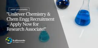 "Unilever Chemistry & Chem Engg Recruitment - Apply Now for Research Associate!"