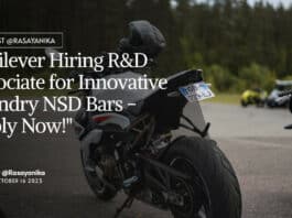 R&D Associate Job at Unilever, Chemical Engg Recruitment - Apply Now!
