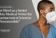 "Get Hired as a Senior Safety Medical Writer for Pharmaceutical Sciences at Novonordisk!"