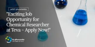 "Exciting Job Opportunity for Chemical Researcher at Teva - Apply Now!"