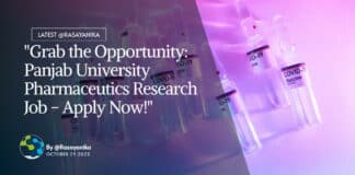 Panjab University Pharmaceutics Research Job Recruitment - Apply Now!