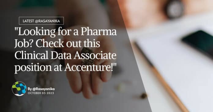 Pharma Job at Accenture