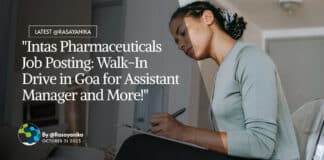 Intas Pharma Walk-In Drive For Pharma