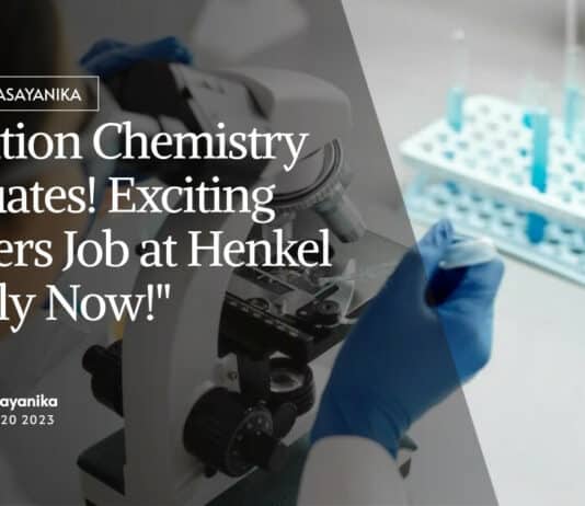 Freshers Job at Henkel - Chemistry Candidates Apply Online Now!