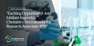 "Exciting Opportunity: Join Jubilant Ingrevia's Chemistry Recruitment for Research Associate-IPR!"