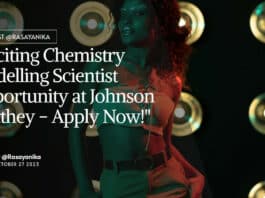 "Exciting Chemistry Modelling Scientist Opportunity at Johnson Matthey - Apply Now!"