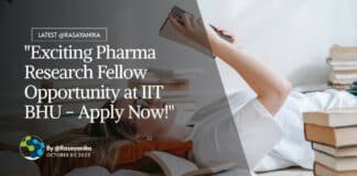 IIT BHU Pharma Research Fellow Recruitment