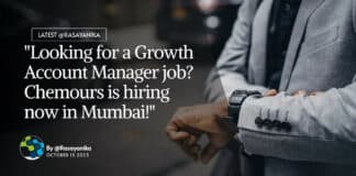 "Looking for a Growth Account Manager job? Chemours is hiring now in Mumbai!"