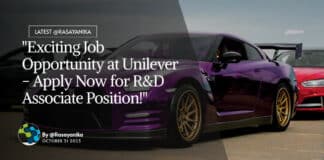 Unilever R&D Associate Job For Chemical Engg & Chemistry Candidates - Apply Online Now!