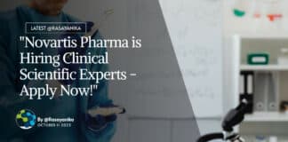 Novartis Pharma Clinical Scientific Expert Recruitment - Apply Now