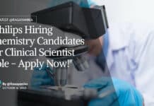 Philips Clinical Scientist Recruitment For Chemistry Candidates - Apply Now!