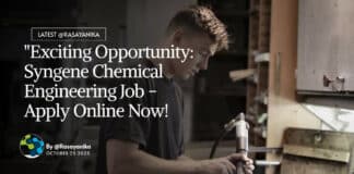 "Exciting Opportunity: Syngene Chemical Engineering Job - Apply Online Now!