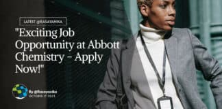 Abbott Chemistry QA Executive Recruitment - Apply Now!