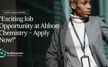 Abbott Chemistry QA Executive Recruitment - Apply Now!