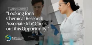 "Looking for a Chemical Research Associate Job? Check out this Opportunity!"