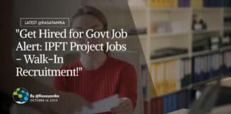 "Get Hired for Govt Job Alert: IPFT Project Jobs - Walk-In Recruitment!"