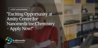 Amity Centre for Nanomedicine Chemistry Project Job Recruitment - Apply Now!