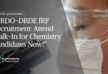 DRDO-DRDE JRF Recruitment For Chemistry Candidates - Attend Walk-In