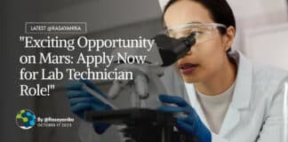 Mars Lab Technician Recruitment For Chemistry Candidates - Apply Now!