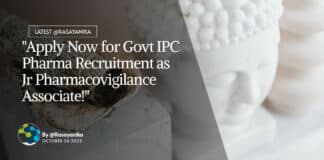 Govt Indian Pharmacopoeia Commission (IPC) Pharma Recruitment - Apply Now!