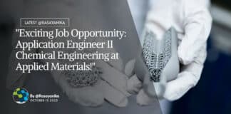 "Exciting Job Opportunity: Application Engineer II Chemical Engineering at Applied Materials!"