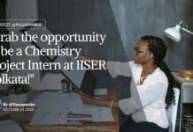 Chemistry Project Intern Recruitment at IISER Kolkata