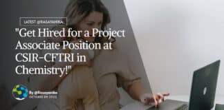 CSIR-CFTRI MSc Chemistry Project Job Recruitment